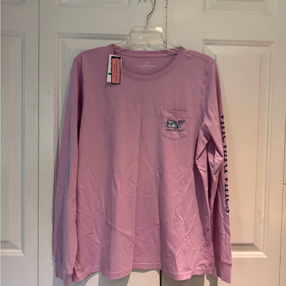Vineyard Vines Light Purple Crew Neck Tee